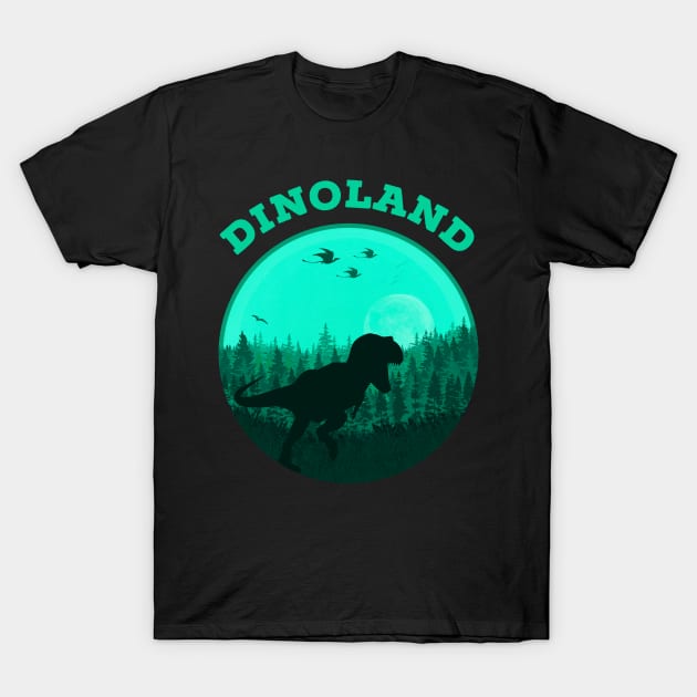 Dinosaur Landscape T-Shirt by ak3shay